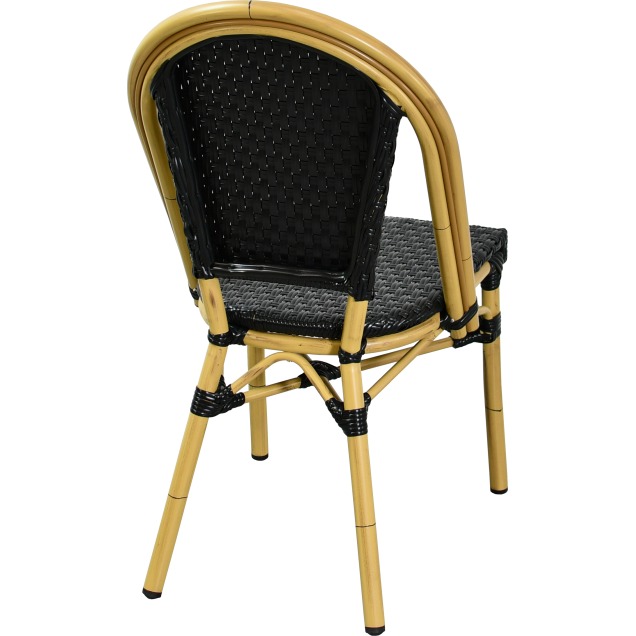 Chaise terrasse urbaine ORIVAL aluminium rotin
