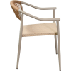 Sillón de exterior para restaurante CREPOL de aluminio y textilene