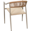 Sillón de exterior para restaurante CREPOL de aluminio y textilene