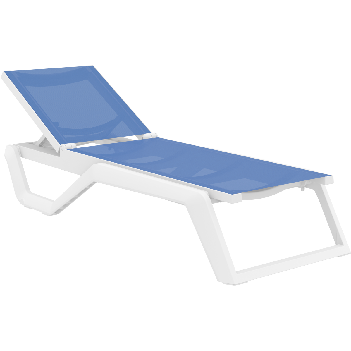 Sun lounger RIO polypropylene textilene fabric