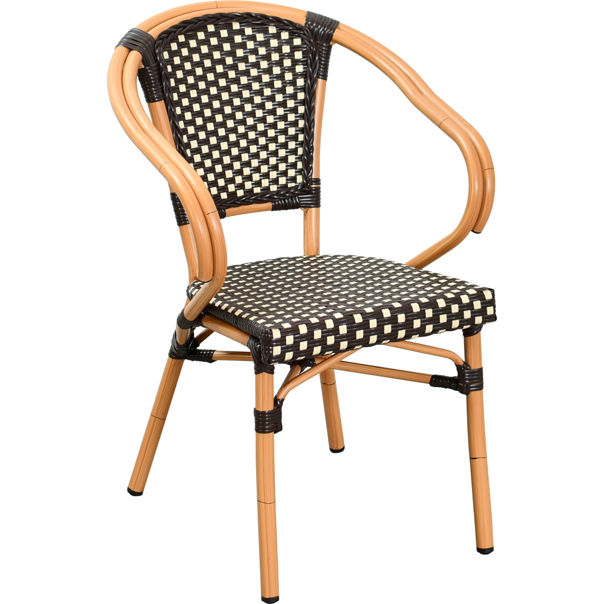 Poltrona ROGUES alluminio rattan nylon intrecciato