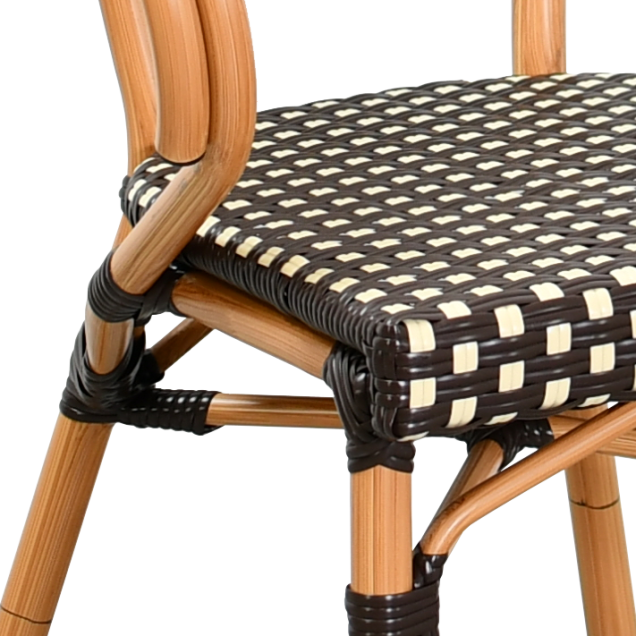 ROGUES armchair aluminum rattan nylon weave
