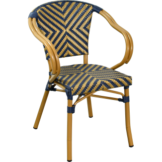 Fauteuil BERNAY Rotan Bistrot Buiten | Richard Diffusion