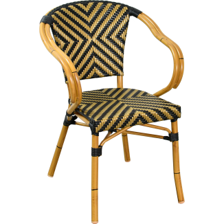 Armchair BERNAY Rattan Bistrot Outdoor | Richard Diffusion