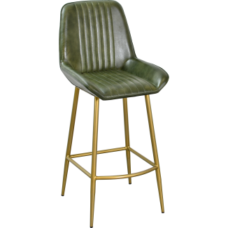 Hocker FLOYON Stahl Leder
