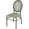 Chaise LEVARE aluminium rotin tressage effet corde
