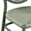 Chaise LEVARE aluminium rotin tressage effet corde