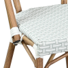 PARAZA Bistrostuhl aus Aluminium und Rattan, stapelbar