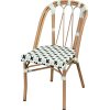 Pariser Stuhl MARSAL aus Aluminium, Rattan und Nylon