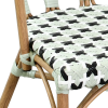 Sillón parisino MARSAL de aluminio, ratán y nailon