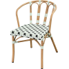 Pariser Sessel MARSAL aus Aluminium, Rattan und Nylon