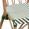 Silla de bar JARNAC de aluminio, ratán y textilene