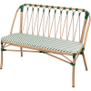 Gastro sitzbank Bistrot JARNAC aus Aluminium, Rattan und Textilene