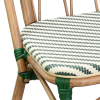 Panca modulare bistrot JARNAC in alluminio, rattan e textilene