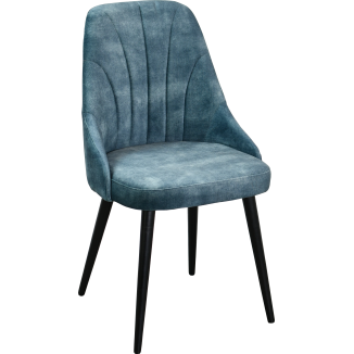 Silla de restaurante para interior BALIZAC, de haya y terciopelo