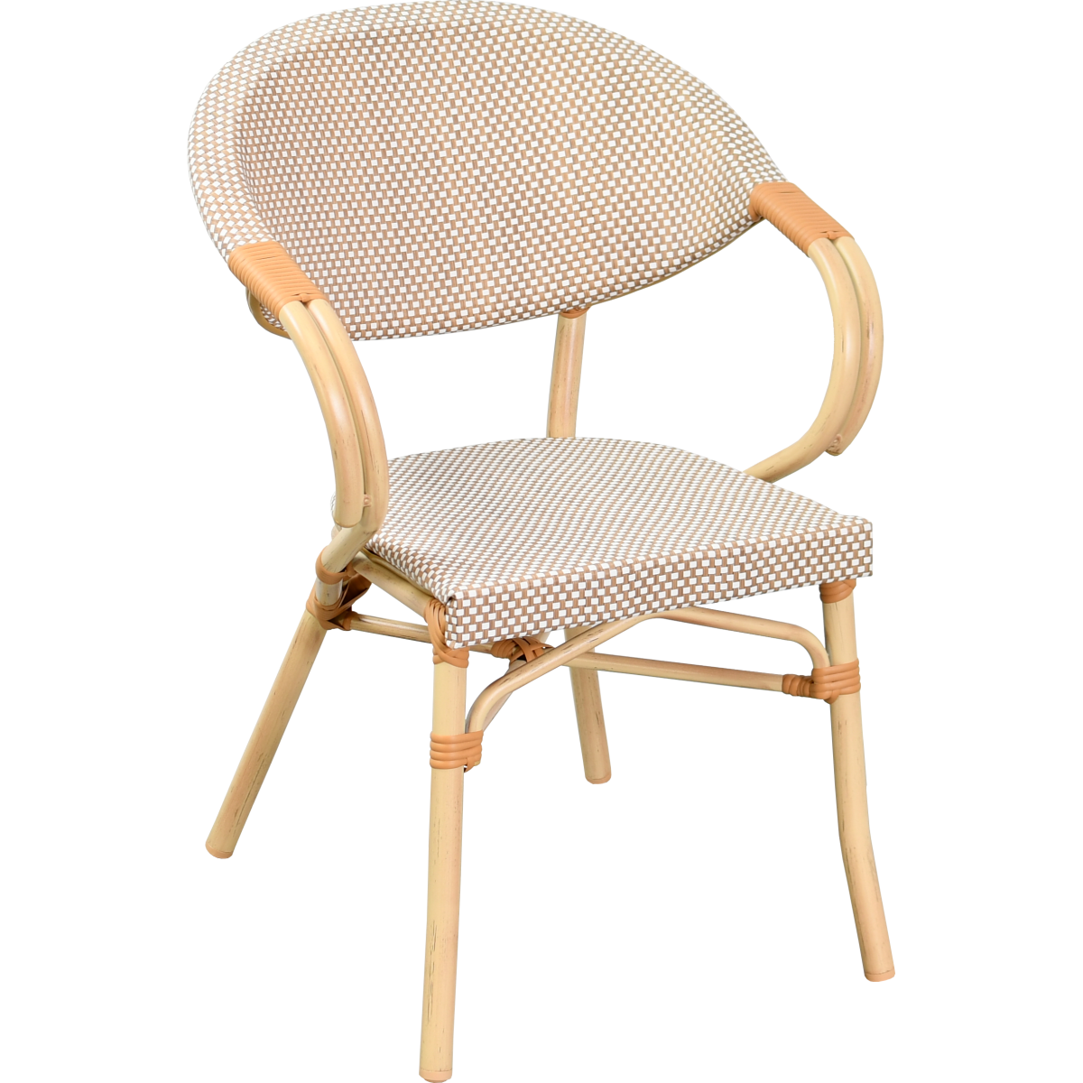 Fauteuil MAREST aluminium rotin tressage textilene