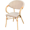 Fauteuil MAREST aluminium rotin tressage textilene