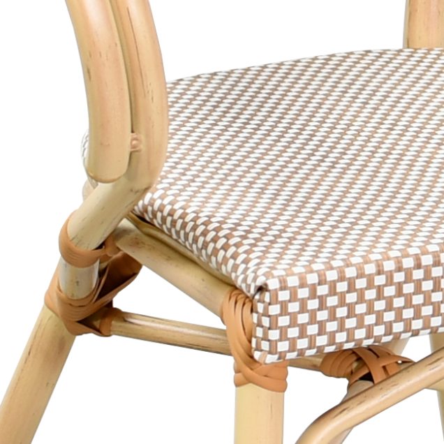 Fauteuil MAREST aluminium rotin tressage textilene