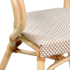 Fauteuil MAREST aluminium rotin tressage textilene