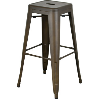 LORIENT Industrial Steel Bar Stool (No Backrest)