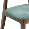 Chaise garnie Mayac hêtre massif gris bleu Néo Chic