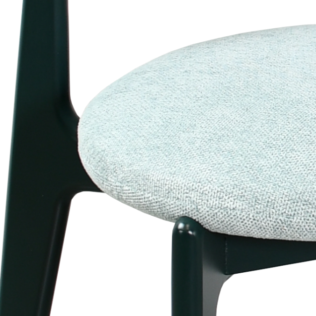 Chaise ZUANI hêtre massif tissus 