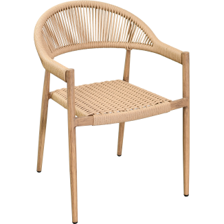 LAGNY polymer cord aluminum armchair