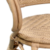 Fauteuil bistrot SONAC aluminium rotin effet corde