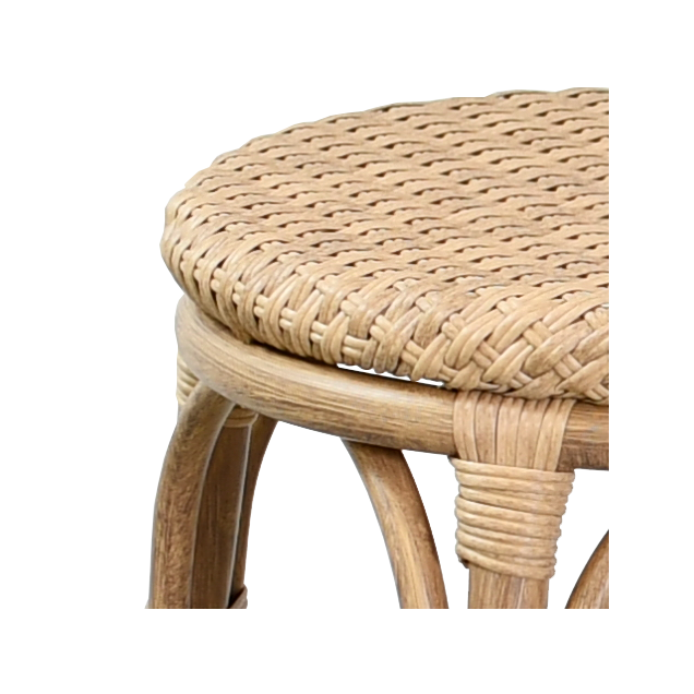 Tabouret PENOL aluminium rotin tressage