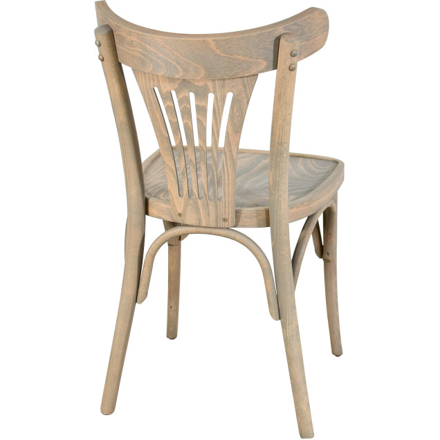 Chaise palmette wengé table 70x70