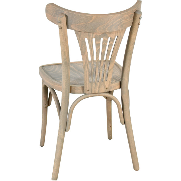 Chaise palmette wengé table 70x70