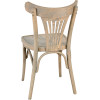 Chaise palmette wengé table 70x70