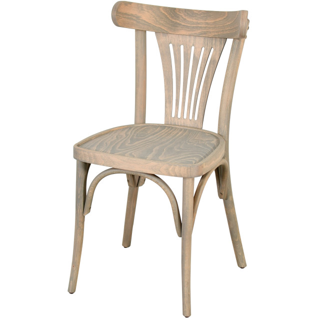 Chaise palmette wengé table 70x70