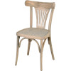 Chaise palmette wengé table 70x70