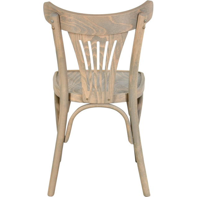 Chaise palmette wengé table 70x70