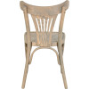 Chaise palmette wengé table 70x70