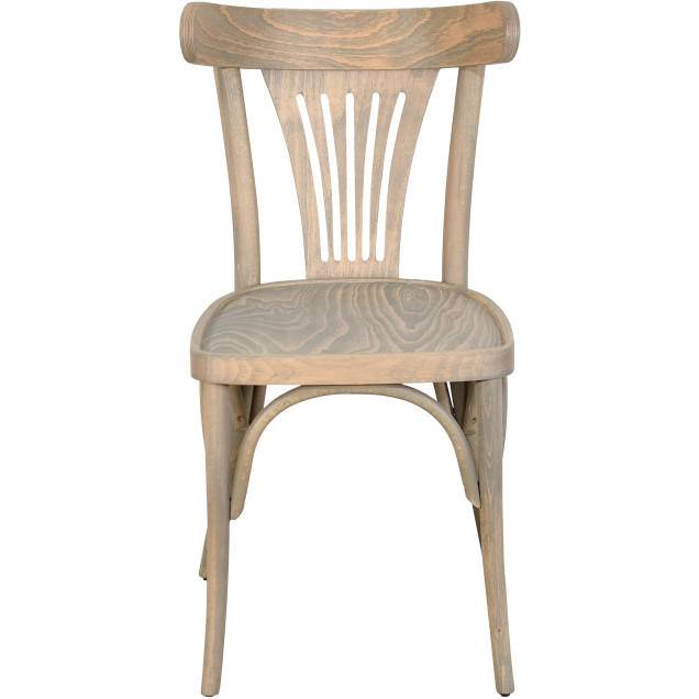 Chaise palmette wengé table 70x70