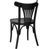 Chaise palmette wengé table 70x70