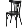 Chaise palmette wengé table 70x70