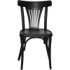 Chaise palmette wengé table 70x70