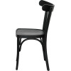 Chaise palmette wengé table 70x70
