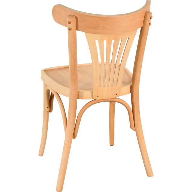 Chaise palmette wengé table 70x70