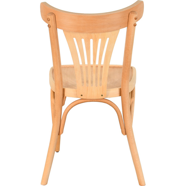 Chaise palmette wengé table 70x70