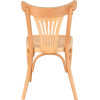 Chaise palmette wengé table 70x70