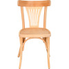 Chaise palmette wengé table 70x70
