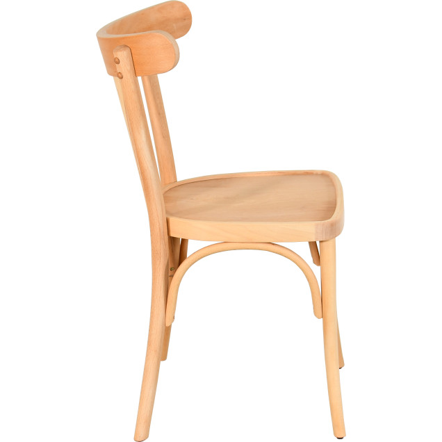 Chaise palmette wengé table 70x70