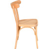 Chaise palmette wengé table 70x70