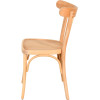 Chaise palmette wengé table 70x70