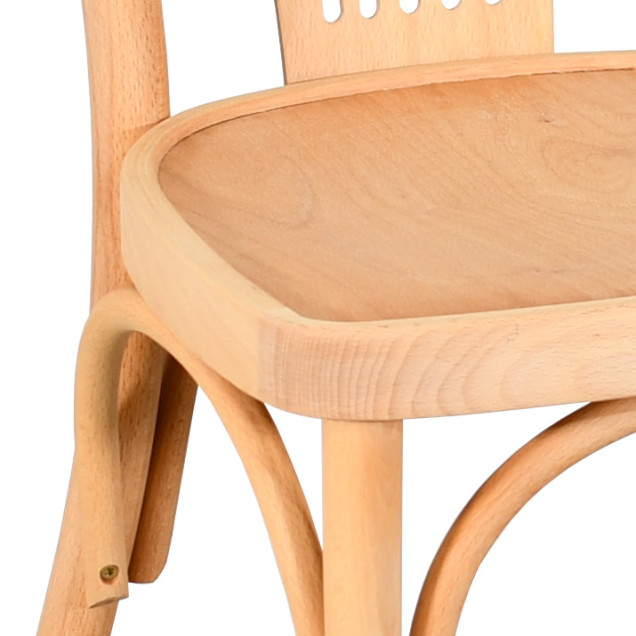 Chaise palmette wengé table 70x70