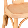 Chaise palmette wengé table 70x70